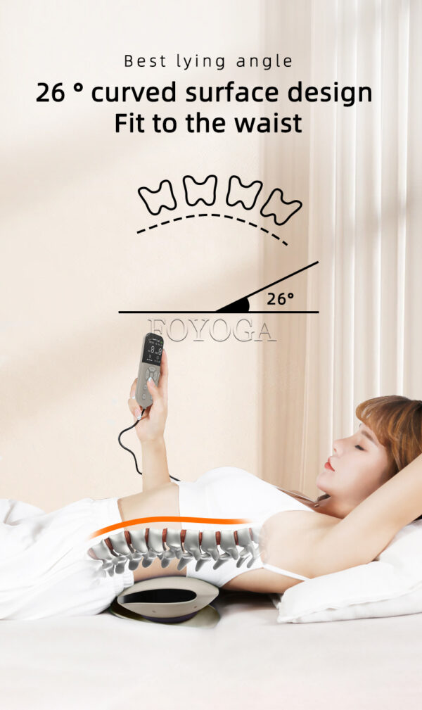 TENS EMS LED Air Compression Heating Waist Massager
