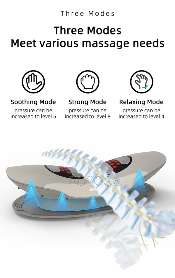 TENS EMS LED Air Compression Heating Waist Massager