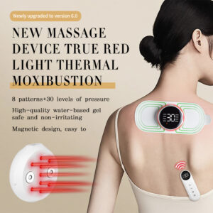 Heating TENS Unit for Pain Relief, 2026 Trending Product Kneading Neck Massager,Electric Pulse EMS Neck & Shoulder Massager,Portable Rechargeable Massager for Neck Shoulder Waist Back Arm Leg Wrist. 8modes 30levels Power Pulse TENS+EMS Tens Unit: TENS provides safe, non-invasive, drug-free methods of pain relief used by doctors and physical therapists for years. Red Light Therapy & Infrared Heating: Enhances relaxation and blood circulation. Pain relief - This heating TENS device is designed to be used for adult and for temporary relief of pain associated with sore and aching muscles in the shoulder, waist, back, upper extremities (arm) and lower extremities (leg) due to strain from exercise or normal household work activities. In addition, it also provides a heat function intended to temporarily relieve minor aches and pains. Adjustable heating tens unit: wireless TENS unit with remote controller has multiple adjustable intensity levels. Massage Belt for hands-free neck massage.