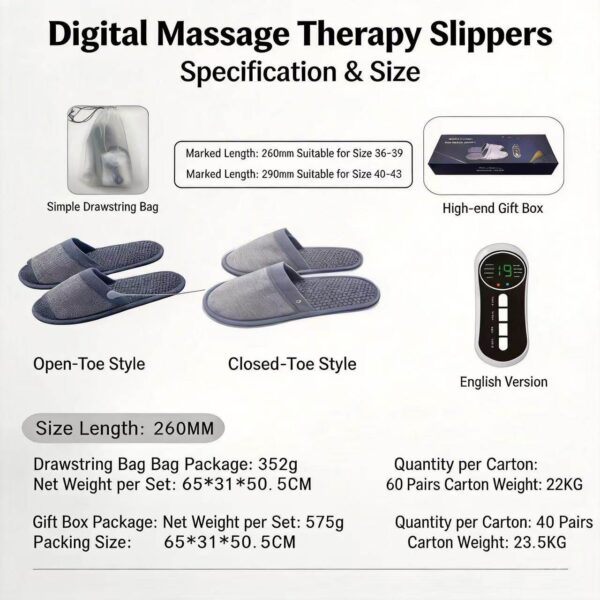 Electric Pulse Foot Care Slippers
