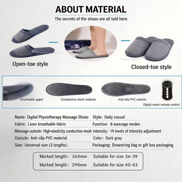 Electric Pulse Foot Care Slippers