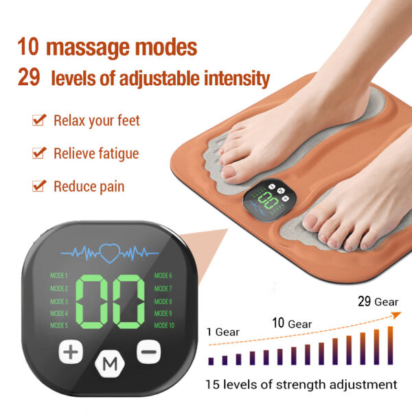 Electric Ems Foot Massager Foot Acupuncture Massage Mat