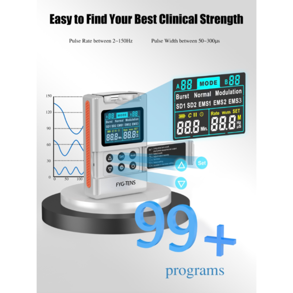 Dual Channel TENS 7000 Meridian Therapy Pulse Massager