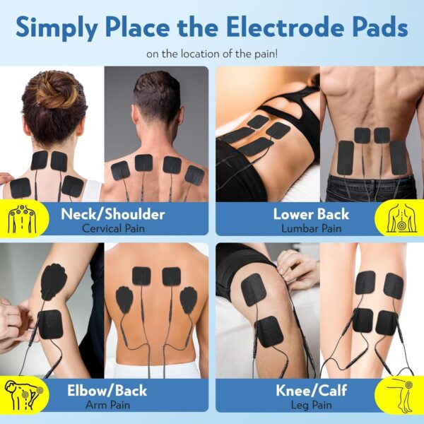 TENS EMS Unit Muscle Stimulator for Pain Relief Therapy
