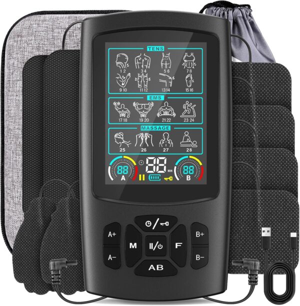TENS EMS Unit Muscle Stimulator for Pain Relief Therapy