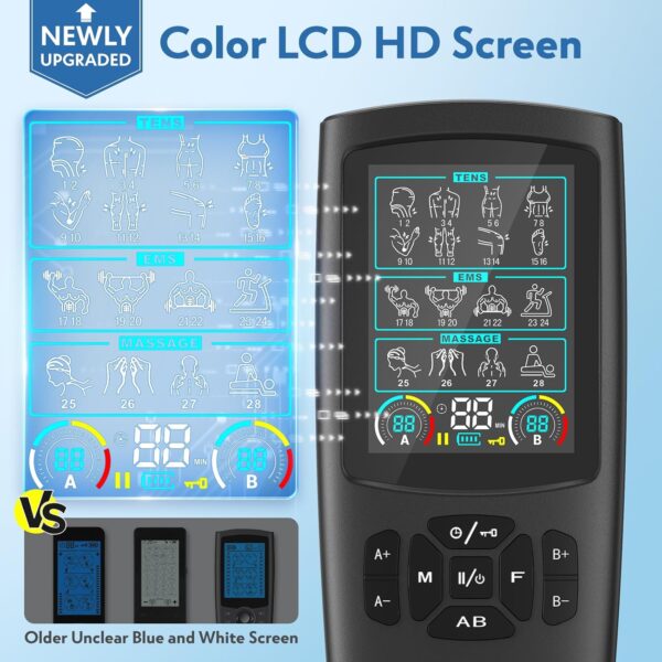 TENS EMS Unit Muscle Stimulator for Pain Relief Therapy
