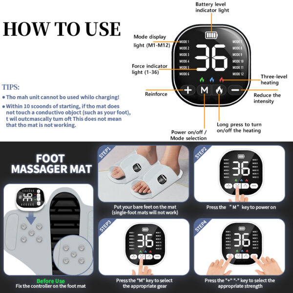 Electric Foot Massager Shoe