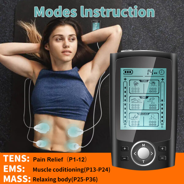 TENS EMS Mini Massager 36 Modes