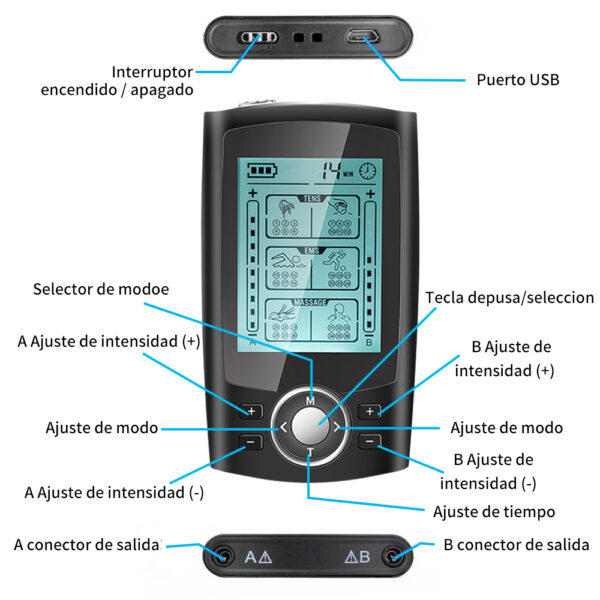 TENS EMS Mini Massager 36 Modes