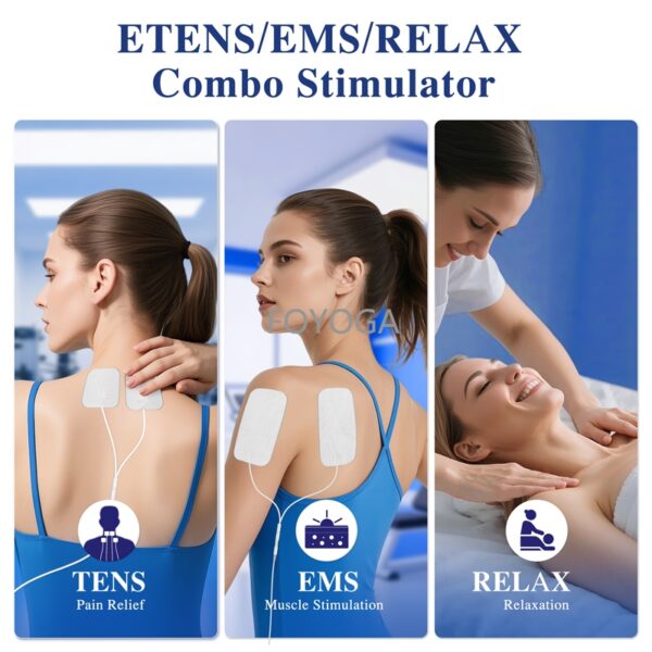 3-in-1 TENS EMS RELAX Combo Stimulator