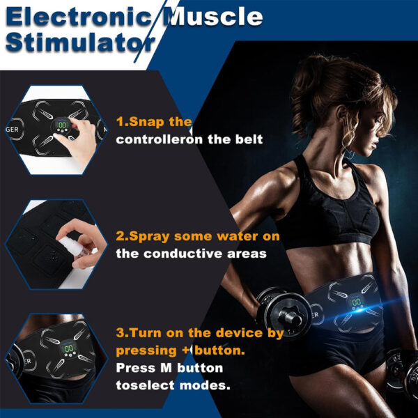 Smart Electronic Muscle Stimulator for Body Shaping, Fitness Training